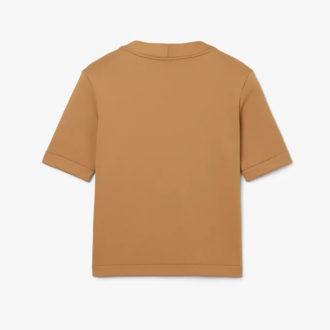 Satynowy T-shirt z nadrukiem z kolekcji Runway Satynowy T-shirt z nadrukiem z kolekcji Runway