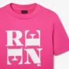 Satynowy T-shirt z nadrukiem z kolekcji Runway Satynowy T-shirt z nadrukiem z kolekcji Runway