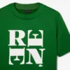 Satynowy T-shirt z nadrukiem z kolekcji Runway Satynowy T-shirt z nadrukiem z kolekcji Runway