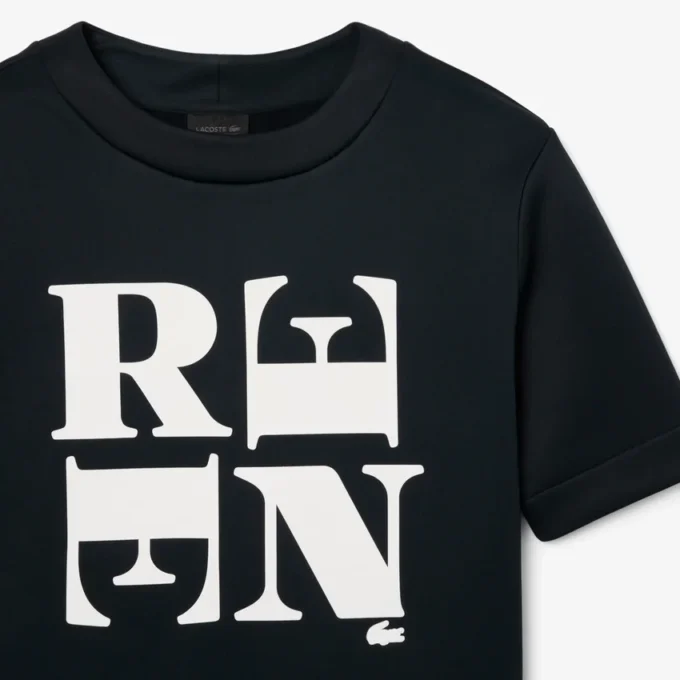 Satynowy T-shirt z nadrukiem z kolekcji Runway Satynowy T-shirt z nadrukiem z kolekcji Runway