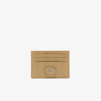 Skórzany etui na karty z monogramem Skórzany etui na karty z monogramem