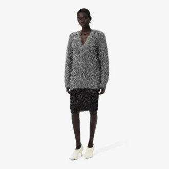 Spódnica z dzianiny z lureksu z kolekcji Runway