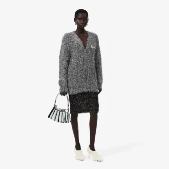 Spódnica z dzianiny z lureksu z kolekcji Runway