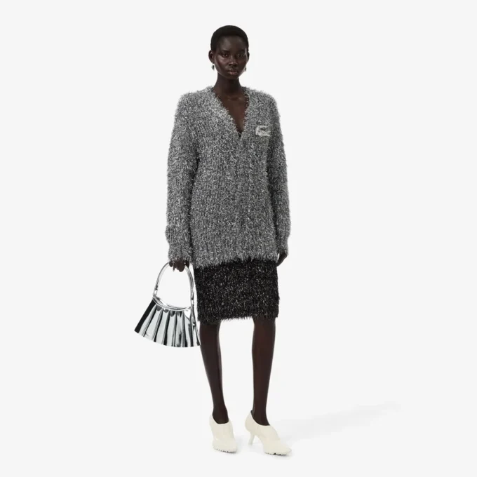 Spódnica z dzianiny z lureksu z kolekcji Runway