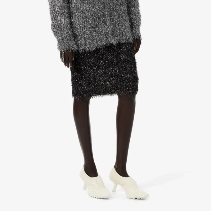 Spódnica z dzianiny z lureksu z kolekcji Runway