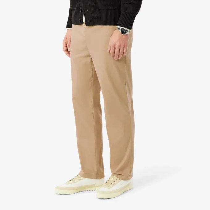 Spodnie chino z bawełnianego twillu o regularnym kroju