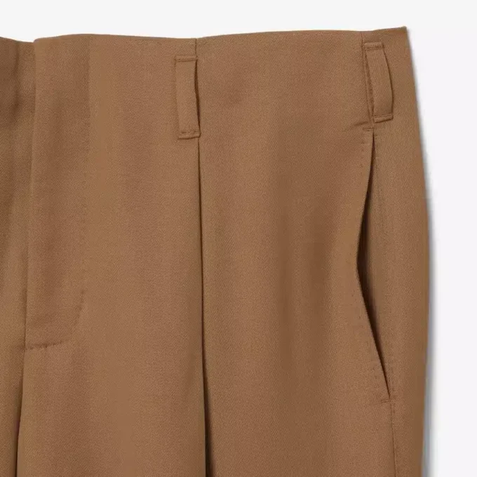 Spodnie z wełny o szerokim kroju z kolekcji Runway