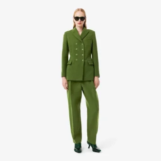 Spodnie z wełny slubowej o prostym kroju z kolekcji Runway Spodnie z wełny slubowej o prostym kroju z kolekcji Runway