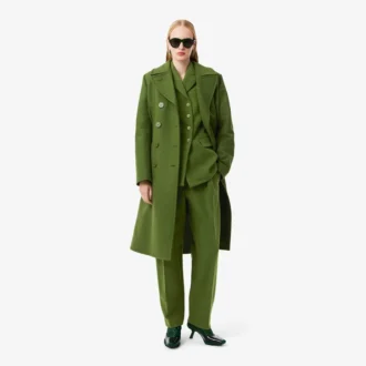 Spodnie z wełny slubowej o prostym kroju z kolekcji Runway Spodnie z wełny slubowej o prostym kroju z kolekcji Runway