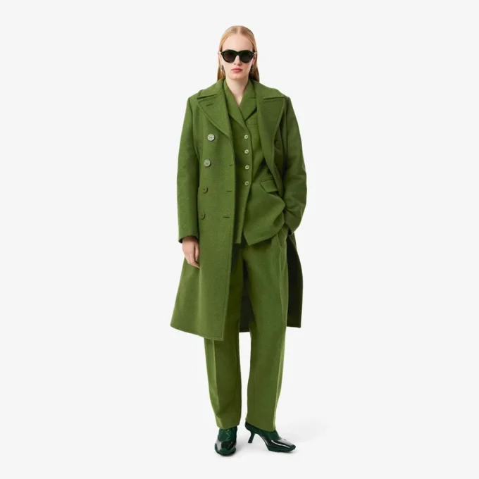 Spodnie z wełny slubowej o prostym kroju z kolekcji Runway Spodnie z wełny slubowej o prostym kroju z kolekcji Runway