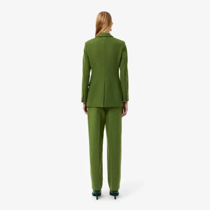 Spodnie z wełny slubowej o prostym kroju z kolekcji Runway Spodnie z wełny slubowej o prostym kroju z kolekcji Runway