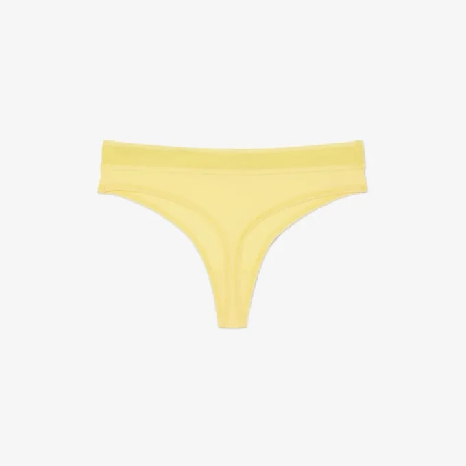 Stringi z mikrofibry z logo w pasie Stringi z mikrofibry z logo w pasie