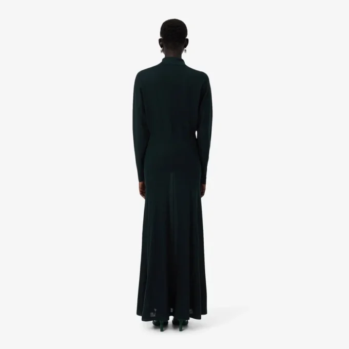 Sukienka maxi z jedwabnym kołnierzem polo z kolekcji Runway Sukienka maxi z jedwabnym kołnierzem polo z kolekcji Runway