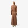Sukienka maxi z jedwabnym kołnierzem polo z kolekcji Runway