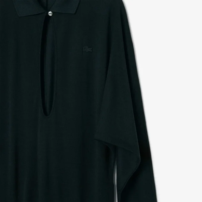 Sukienka maxi z jedwabnym kołnierzem polo z kolekcji Runway Sukienka maxi z jedwabnym kołnierzem polo z kolekcji Runway