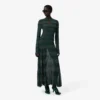 Sukienka maxi z kołnierzykiem polo i wzorem pointelle z kolekcji Runway Sukienka maxi z kołnierzykiem polo i wzorem pointelle z kolekcji Runway