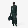 Sukienka maxi z kołnierzykiem polo i wzorem pointelle z kolekcji Runway Sukienka maxi z kołnierzykiem polo i wzorem pointelle z kolekcji Runway