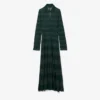 Sukienka maxi z kołnierzykiem polo i wzorem pointelle z kolekcji Runway Sukienka maxi z kołnierzykiem polo i wzorem pointelle z kolekcji Runway