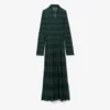 Sukienka maxi z kołnierzykiem polo i wzorem pointelle z kolekcji Runway Sukienka maxi z kołnierzykiem polo i wzorem pointelle z kolekcji Runway
