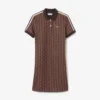 Sukienka polo damska o kroju slim fit z monogramem