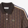 Sukienka polo damska o kroju slim fit z monogramem