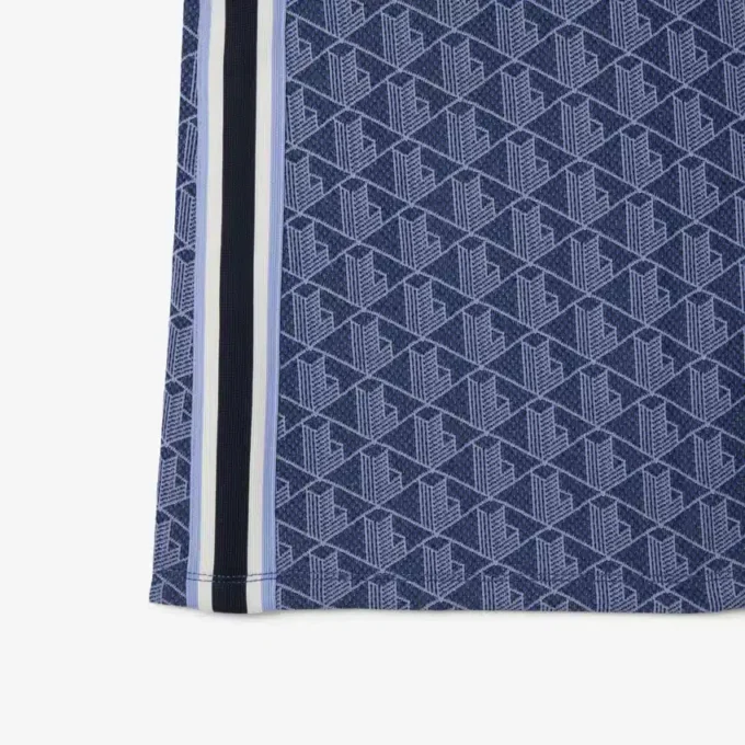 Sukienka polo damska o kroju slim fit z monogramem Sukienka polo damska o kroju slim fit z monogramem