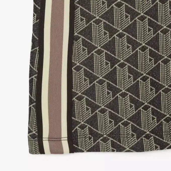 Sukienka polo damska o kroju slim fit z monogramem