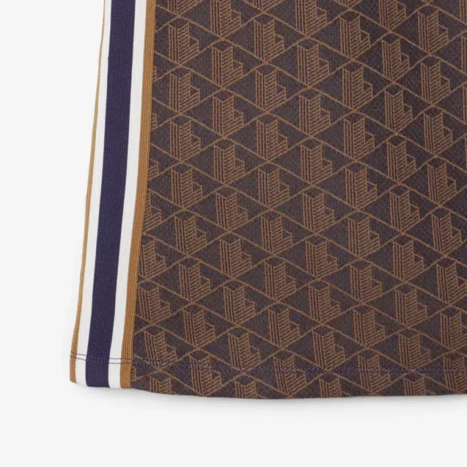 Sukienka polo damska o kroju slim fit z monogramem