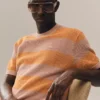 Sweter bawełniany z krótkim rękawem Sweter bawełniany z krótkim rękawem