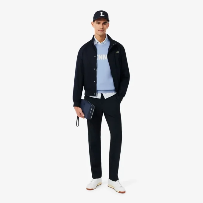 Sweter tenisowy z okrągłym dekoltem