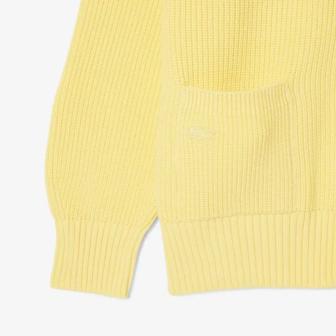 Sweter z dzianiny bawełnianej o luźnym kroju