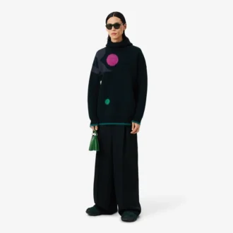 Sweter z graficznym wzorem w stylu z wybiegu Sweter z graficznym wzorem w stylu z wybiegu