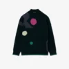 Sweter z graficznym wzorem w stylu z wybiegu
