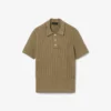Sweter z kołnierzem koszulki Polo i splotem typu cable knit z kolekcji Runway