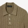 Sweter z kołnierzem koszulki Polo i splotem typu cable knit z kolekcji Runway