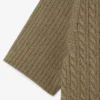 Sweter z kołnierzem koszulki Polo i splotem typu cable knit z kolekcji Runway