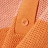 Sweter z kołnierzem koszulki Polo z dzianiny siateczkowej w paski Sweter z kołnierzem koszulki Polo z dzianiny siateczkowej w paski