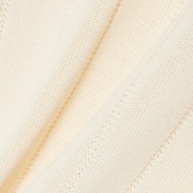 Sweter z kołnierzem koszulki Polo z płynnej dzianiny prążkowanej