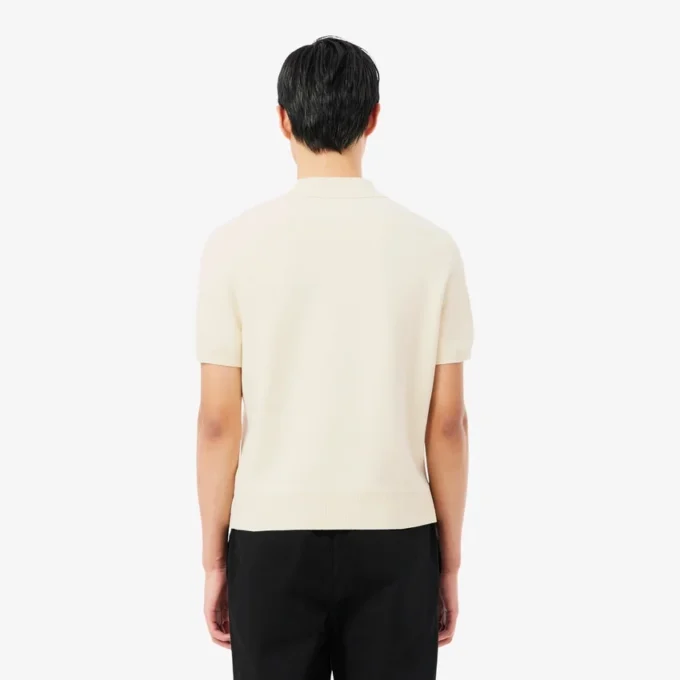 Sweter z kołnierzem Polo i naszywką „Made in France”