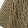 Sweter z kołnierzem Polo z dzianiny typu cable z kolekcji Runway