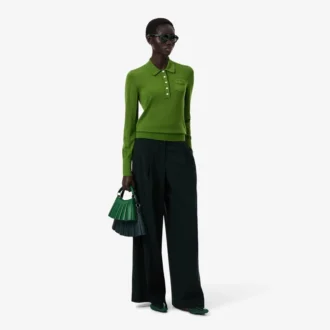 Sweter z kołnierzem Polo z wełny merynosowej z kolekcji Runway Sweter z kołnierzem Polo z wełny merynosowej z kolekcji Runway