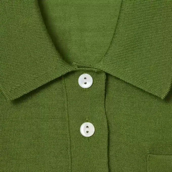 Sweter z kołnierzem Polo z wełny merynosowej z kolekcji Runway Sweter z kołnierzem Polo z wełny merynosowej z kolekcji Runway