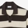 Sweter z krótkim rękawem i kołnierzykiem Koszulki Polo w paski