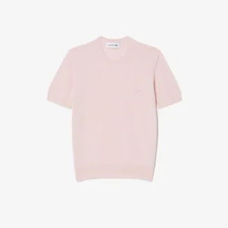 Sweter z krótkim rękawem z dzianiny 3D