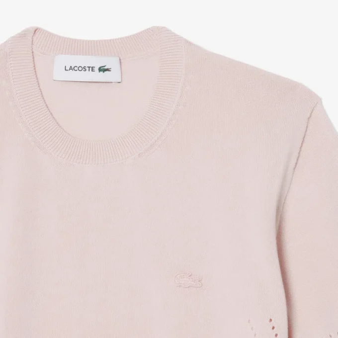 Sweter z krótkim rękawem z dzianiny 3D Sweter z krótkim rękawem z dzianiny 3D