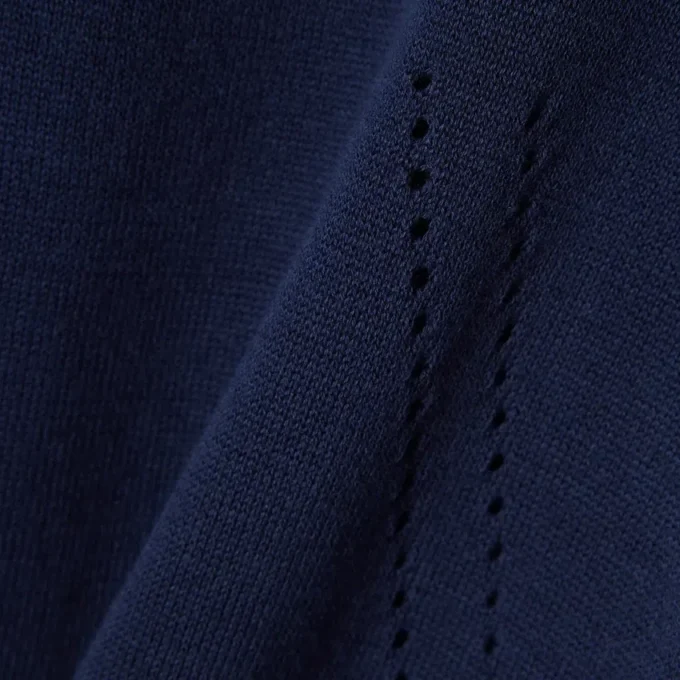 Sweter z krótkim rękawem z dzianiny 3D