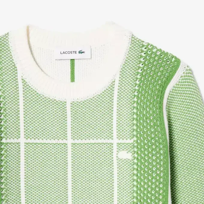 Sweter z nadrukiem kortu tenisowego Sweter z nadrukiem kortu tenisowego