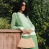 Sweter z nadrukiem kortu tenisowego Sweter z nadrukiem kortu tenisowego