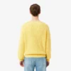 Sweter z naszywką z dzianiny ściągaczowej w kolorze perłowym
