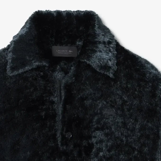 Sweter z weluru z kołnierzem Polo z kolekcji Runway Sweter z weluru z kołnierzem Polo z kolekcji Runway